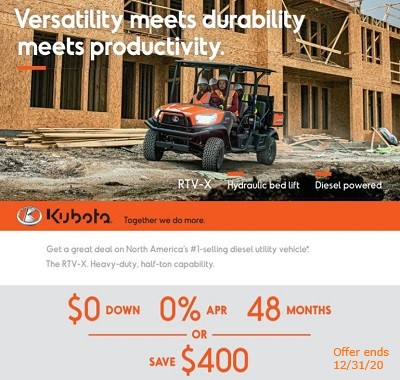 Versatility meets durability meets productivity Kubota