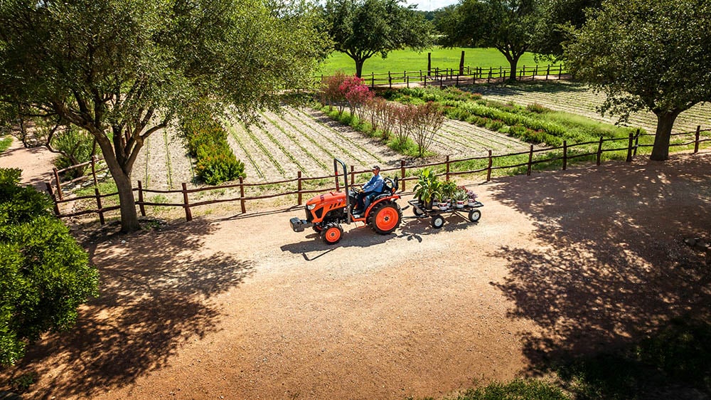 A kubota tractor at San Jose, CA.